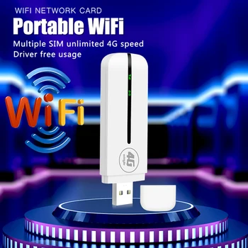 4G WiFi Dongle 150Mbps USB Modemą, Nešiojamąjį Maršrutizatorius su SIM Kortelės Lizdo Plačios Aprėpties 4G Bevielio ryšio Maršrutizatorius Azijos Versija/ES Versija