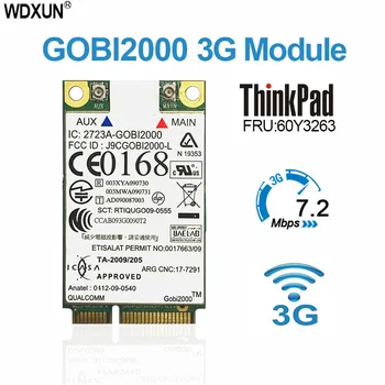 Didmeninė Gobi2000 3G WWAN GPS Kortelė FRU 60Y3263 IBM Lenovo Thinkpad T410 W510 T410s X120e