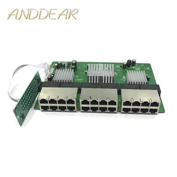 OEM Naujas modelis 24 Port Gigabit Switch module Darbalaukio RJ45 Ethernet Switch 10/100/1000mbps Lan Hub jungiklis 24 portas plokštė