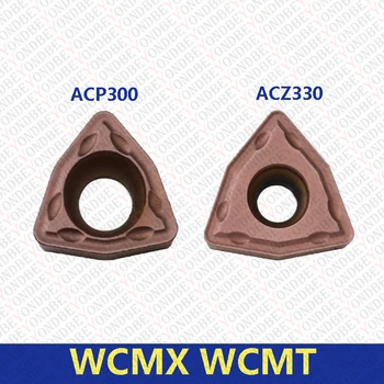 Originalus WCMX WCMT U Gręžimo Įdėklai WCMX030208FN WCMX040208FN WCMT050308FN WCMT06T308FN WCMT080412FN ACZ330 ACP300 CNC Cutter