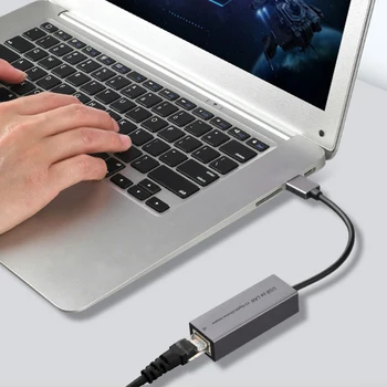 USB Ethernet Adapter 2.5 G 2500Mbps Tipas-C/USB3.0 RJ45 Tinklo plokštė Didelės Spartos Ratai Nemokama Plug ir Play for Desktop PC Nešiojamas kompiuteris
