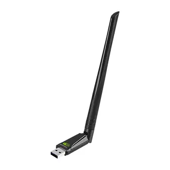 USB WiFi Adapteris, 802.11 AC Plug and Play) su dviejų dažnių Didelis PELNAS 5dBi Antena Bevielio Tinklo Išorės Imtuvas KOMPIUTERYJE