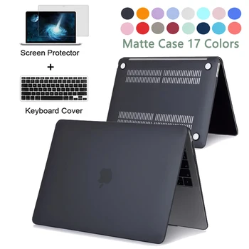 Už 2021 Naujas Macbook Pro 16.2 M1 MAX Chip A2485 Matte Nešiojamojo kompiuterio Atveju, MacBook Pro 15.4 A2141 A1286 A1398 A1707 A1990 Priedai