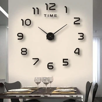 3D Dideli Sieniniai Laikrodžiai Namų Dekoro Kabinti reloj de sumalti 