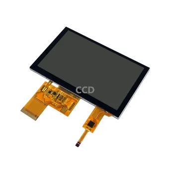 5 colių capacitive jutiklinis ekranas, 800x480 high-definition pabrėžti 450CD/M^2 ekranas I2C sąsaja multi-touch