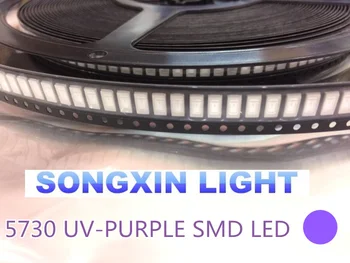 5630/5730 SMD/SMT UV/raudonos 100VNT Šviesos chip lempos 395-400nm LED crystal Clear granulės GEROS kokybės LED