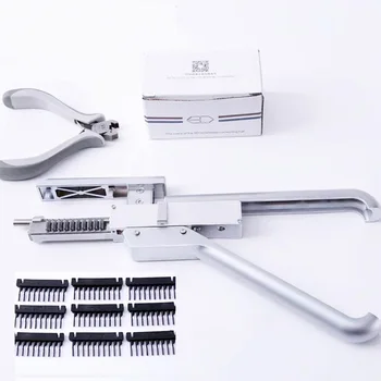 6D žmogaus plaukų pratęsimo mašina, 6D-1, plaukų pratęsimo įrankiai salonas prekių 30-60 min visa galva 6D plaukų išplėtimo rinkinys