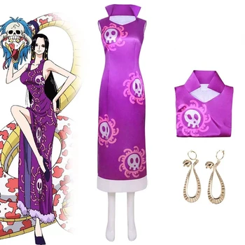 Anime Cosplay Boa Hancock Kostiumai Dress Helovinas Kostiumai Moterims Vestido Vaidmenį Vaidina Apranga Kostiumas Šalis Vienodas