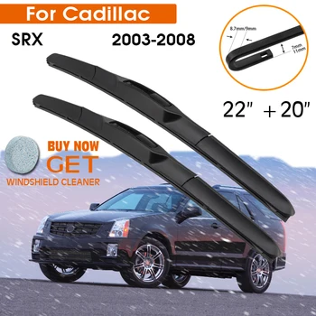 Automobilio Valytuvo Už Cadillac SRX 2003-2008 m. priekinio, galinio Stiklo Guma Silicio Papildymo Priekinio Lango Valytuvų 22