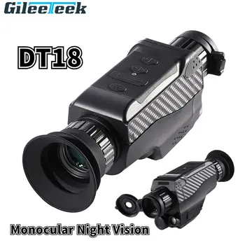 DT18 Nešiojamų Monokuliariniai Teleskopas 2.5 K Naktinio Matymo Monocle Infraraudonųjų spindulių 4X Optinis Priartinimas 1080P Naktinio Matymo Medžioklės Kempingas