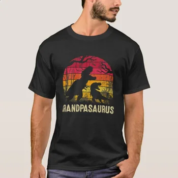 GrandpaSaurus Rex Juokinga Dinozaurų Tėvo Diena Dovanos Marškinėliai 100% Medvilnė, O-Kaklo Vasaros trumpomis Rankovėmis Atsitiktinis Vyrai T-shirt Dydis S-3XL