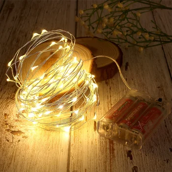 LED 3*AA Baterija Kalėdų Vestuves Apdailos Girlianda, Patalpų Lauko Šalies Apdaila Baterija, Dėžutė Šviesos Eilutę