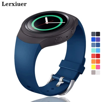 Lerxiuer Sporto Dirželis Samsung Galaxy Pavarų S2 juosta R720 R730 Smart Watch Band Silikono riešo apyrankę correa watchband diržas