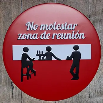 metalo skardos ženklas nr. molestar Zona de Reunion Turo Tinka Namų ir Virtuvės Baras, Kavinė, Garažas Sienų Dekoras Retro Vintage Skersmuo