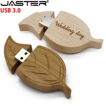 Natūralios medinės golden leaf usb flash drive usb 2.0 de memory stick pendrive 32gb pen drive 4GB 8GB 16GB (daugiau nei 1 vnt nemokama logo)