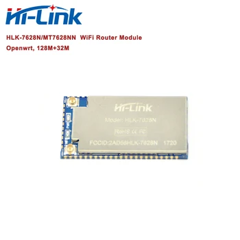 OEM/ODM Hi-Link Originalus MT7628NN/HLK-7628N 20pcs OpenWrt WiFi Router Modulis 300Mbps CE, RoHs, FCC Nemokama Laivas