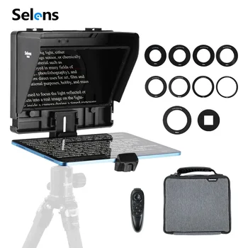Selens Daugiafunkcį Nešiojamąjį Teleprompter Prompter telefonas/Fotoaparatas Vaizdo Įrašymo Paramos Horizontalaus ir Vertikalaus Fotografavimo 프롬프터