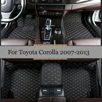 Toyota Corolla X 10 E140 E150 2013 2012 2011 2010 2009 2008 2007 Automobilio Grindų Kilimėliai Priedai Odos Kilimai Vandeniui